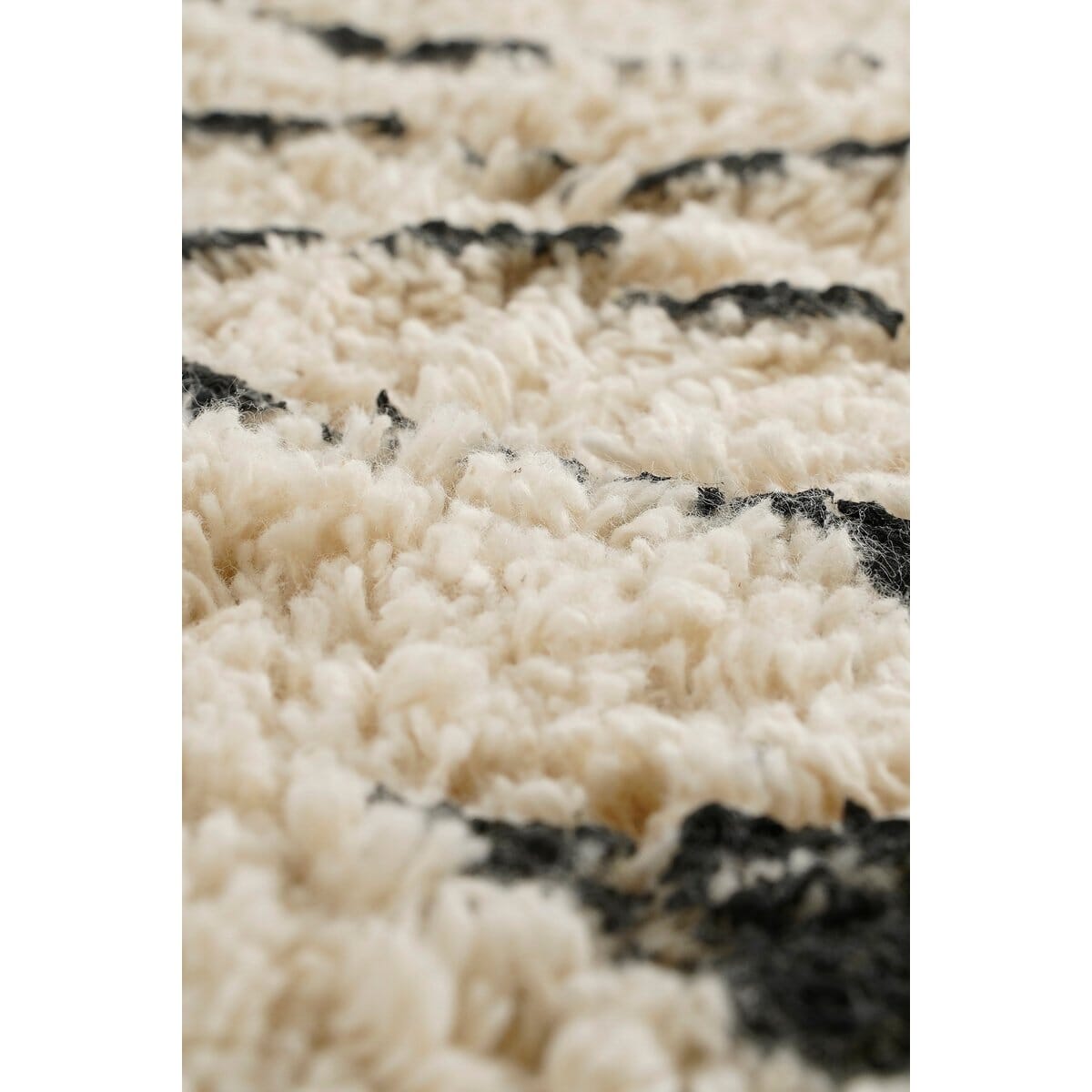 Teppich Zebra – L180 x B120 cm – Baumwolle – Schwarz, Weiß In The Mood