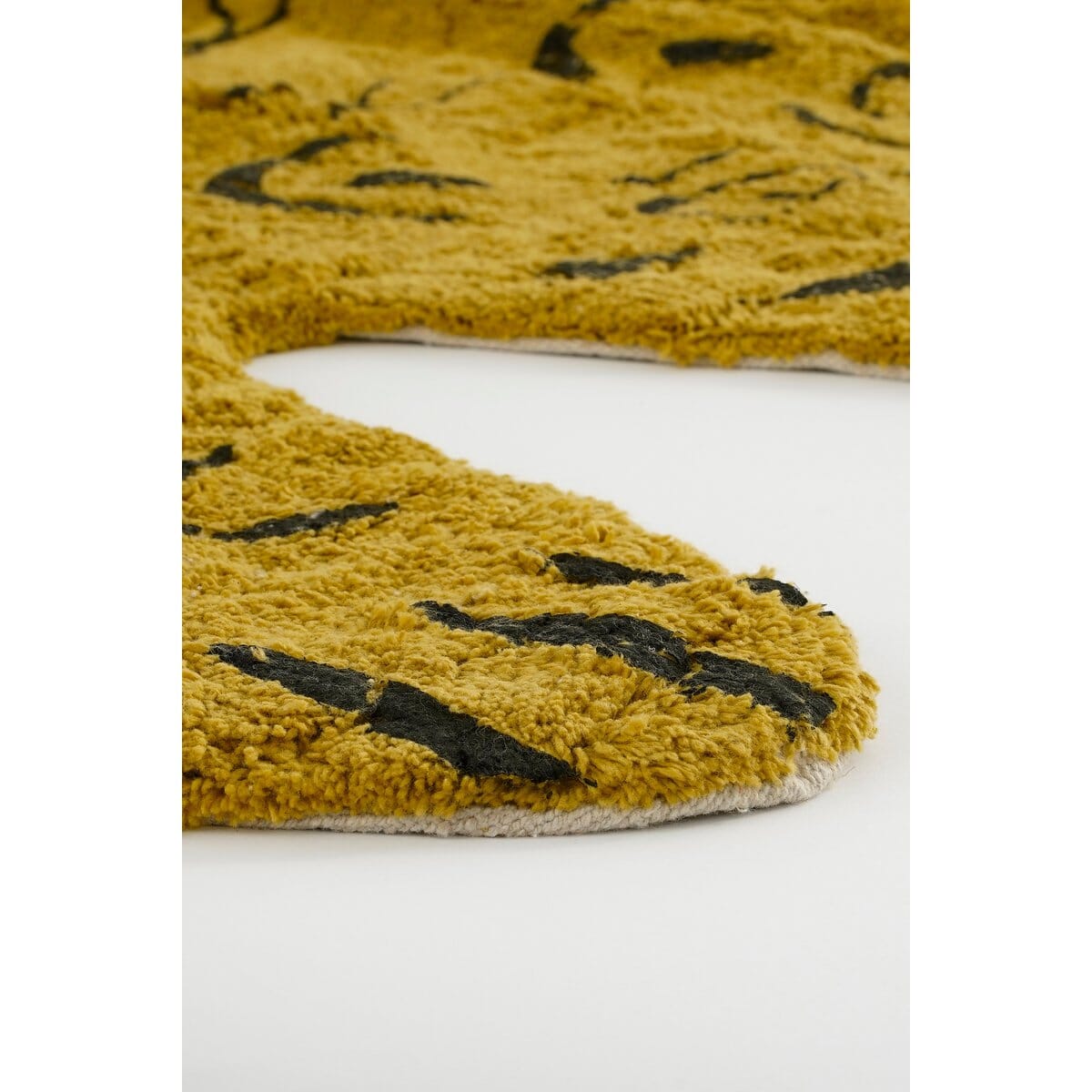 Tigerteppich – L180 x B120 cm – Baumwolle – Gelb In The Mood