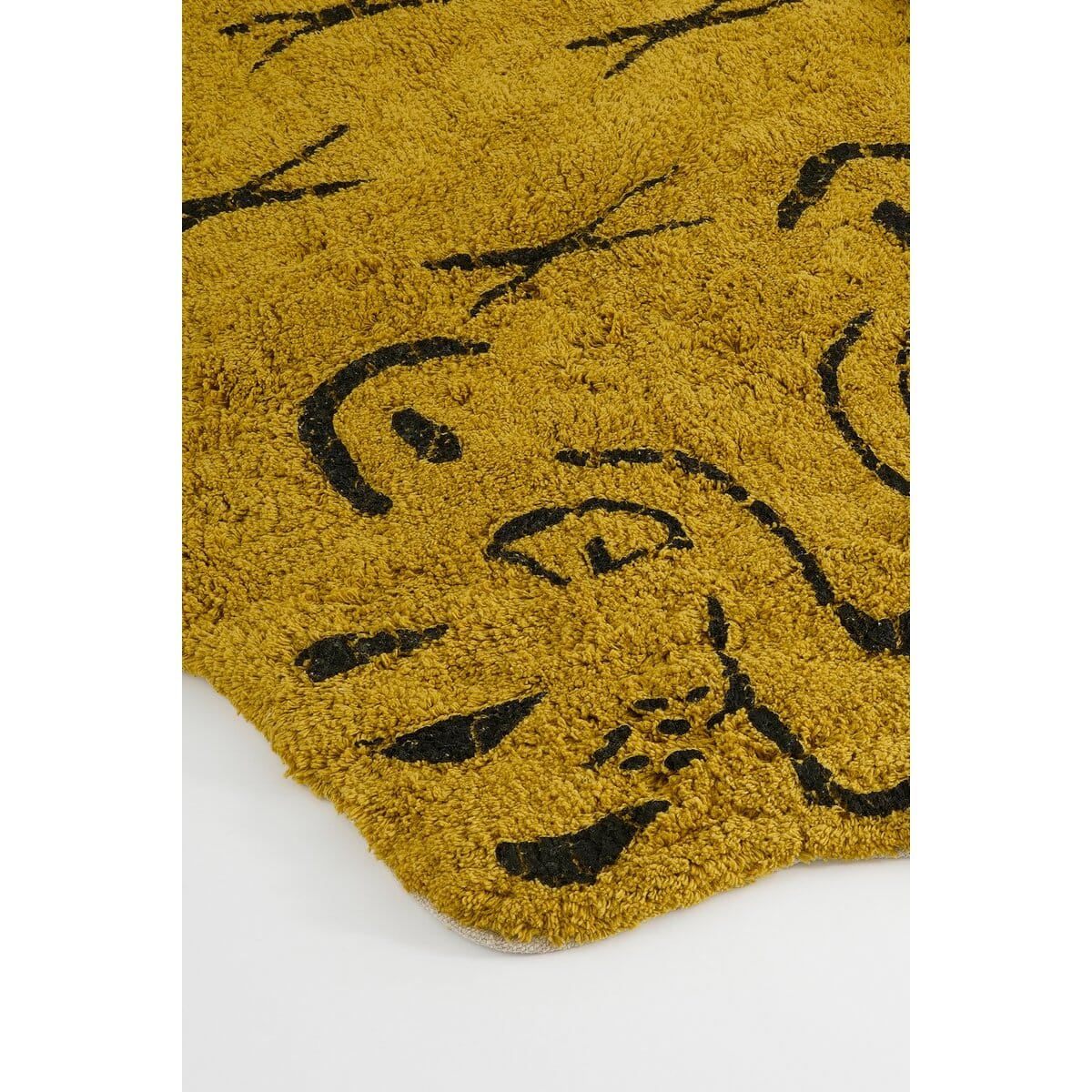 Tigerteppich – L180 x B120 cm – Baumwolle – Gelb In The Mood