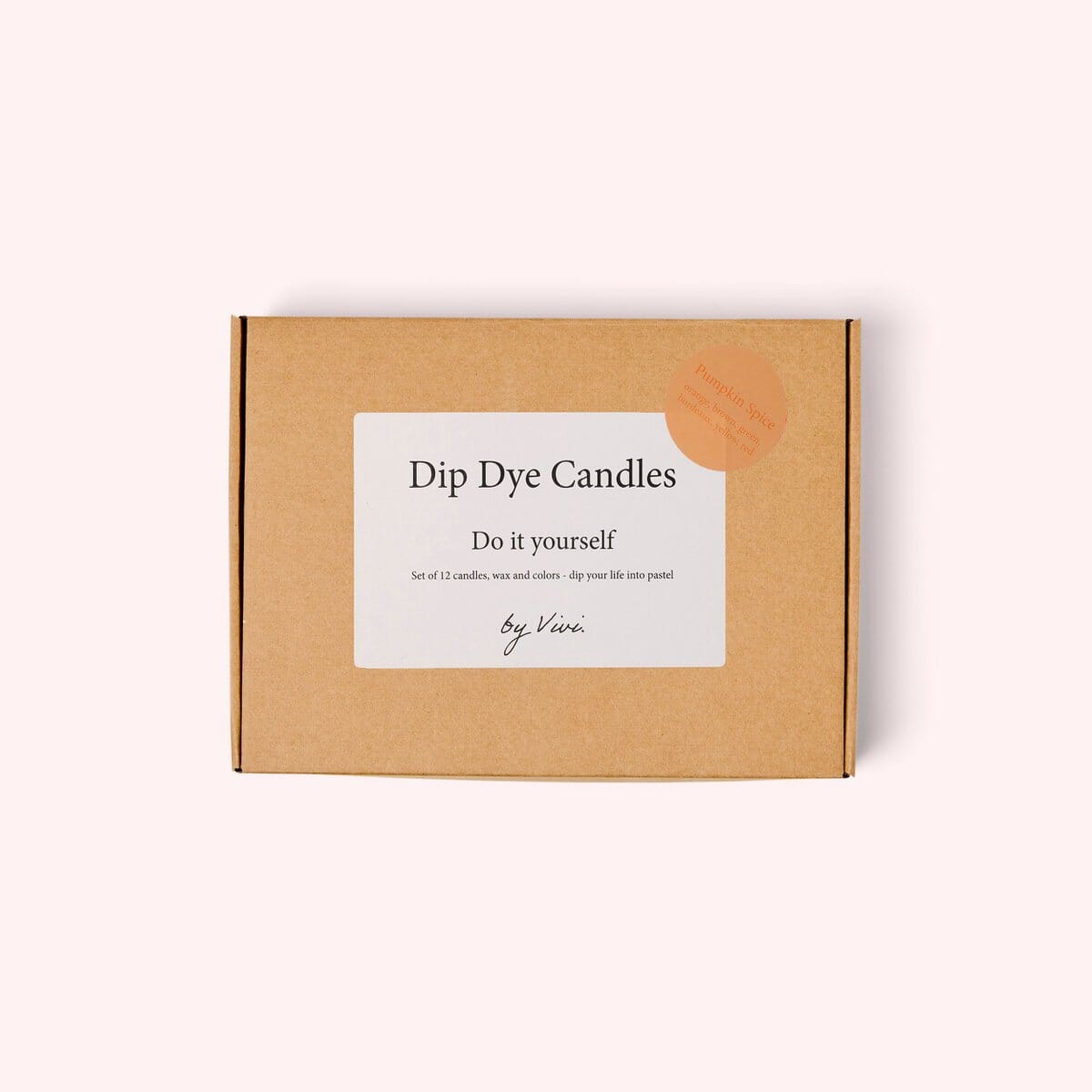 Dip Dye Kerzen DIY Box in der Pumpkin Spice Edition Kerze by Vivi. 