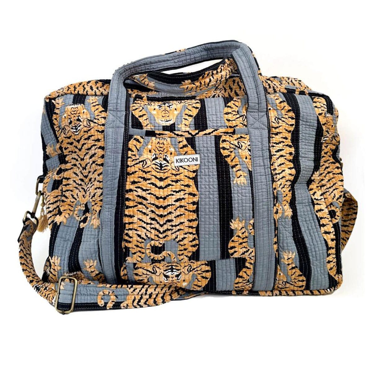 Grosse Reisetasche "Poppy Tiger black" KIKOONI 