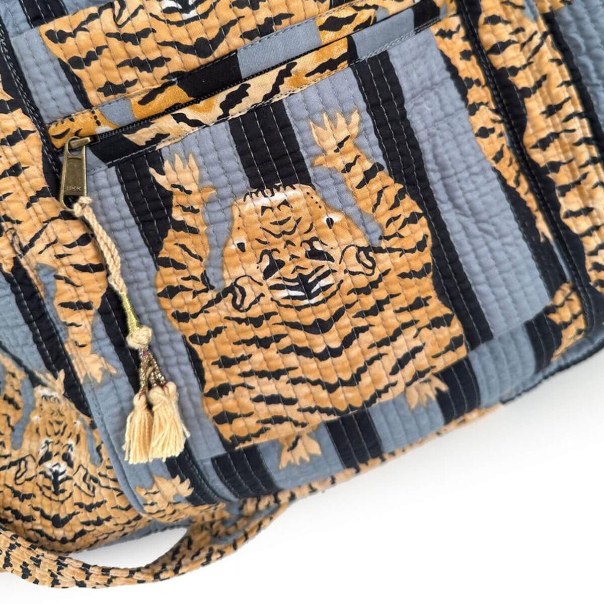 Grosse Reisetasche "Poppy Tiger black" KIKOONI 