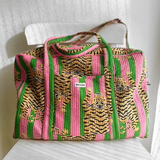 Grosse Reisetasche "Poppy Tiger Candy" Reisetasche KIKOONI