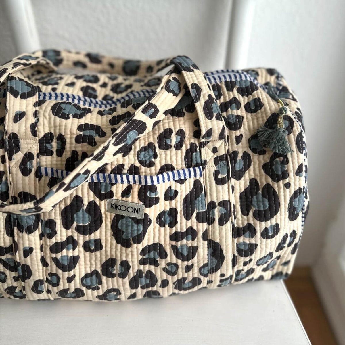 handgemachte Baumwolltasche "blue Leo" KIKOONI 