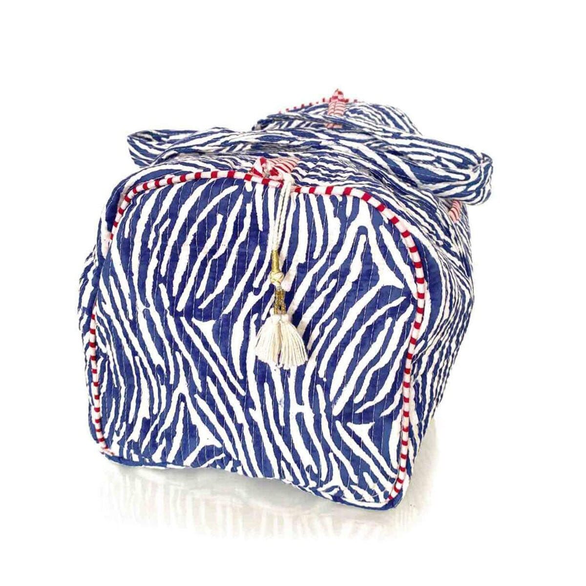 handgemachte Baumwolltasche "blue Zebra" KIKOONI 