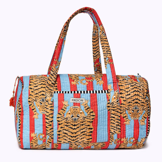 Handgemachte Baumwolltasche "Poppy Tiger FUNKy" KIKOONI