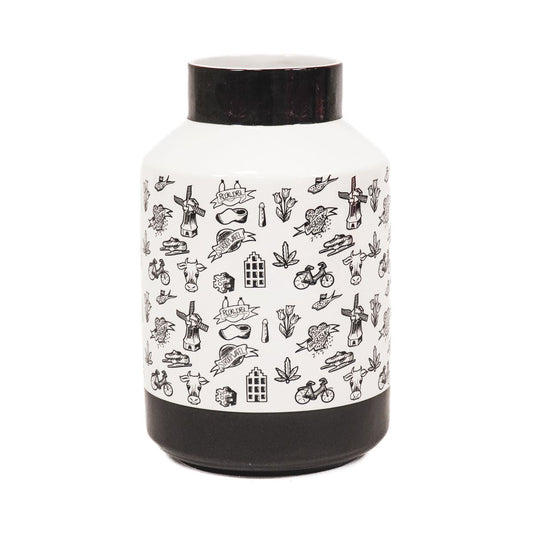 Housevitamin Vase - Dutch Black - 19x19x30cm Housevitamin 