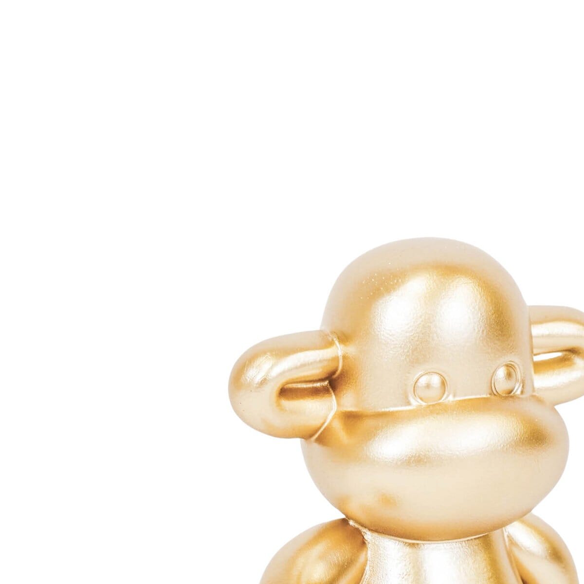 Ornament - Affenfigur 'The Legend' -Polyresin - Gold - 33x21x50 cm Housevitamin 