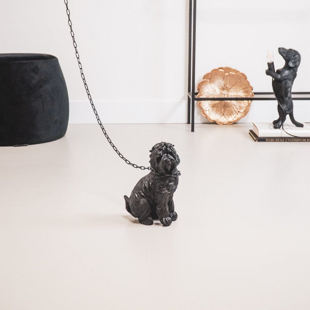 Ornament - Labradoodle Hund - Polyresin - Schwarz - 16x23,5cm Housevitamin 