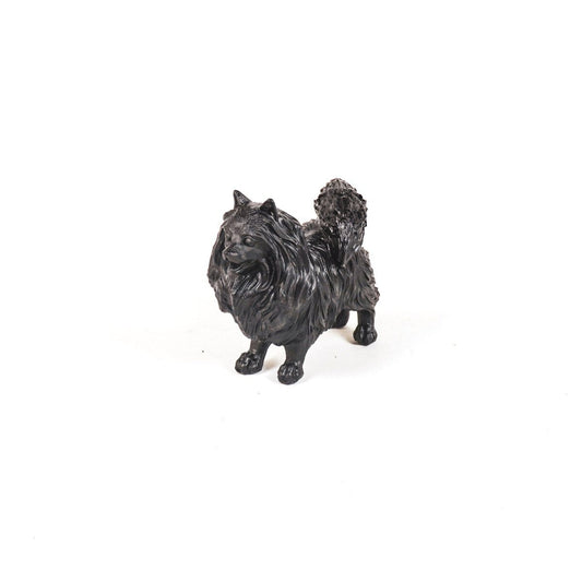 Ornament - Pommerscher Hund - Polyresin - Schwarz - 23x10x18cm Housevitamin