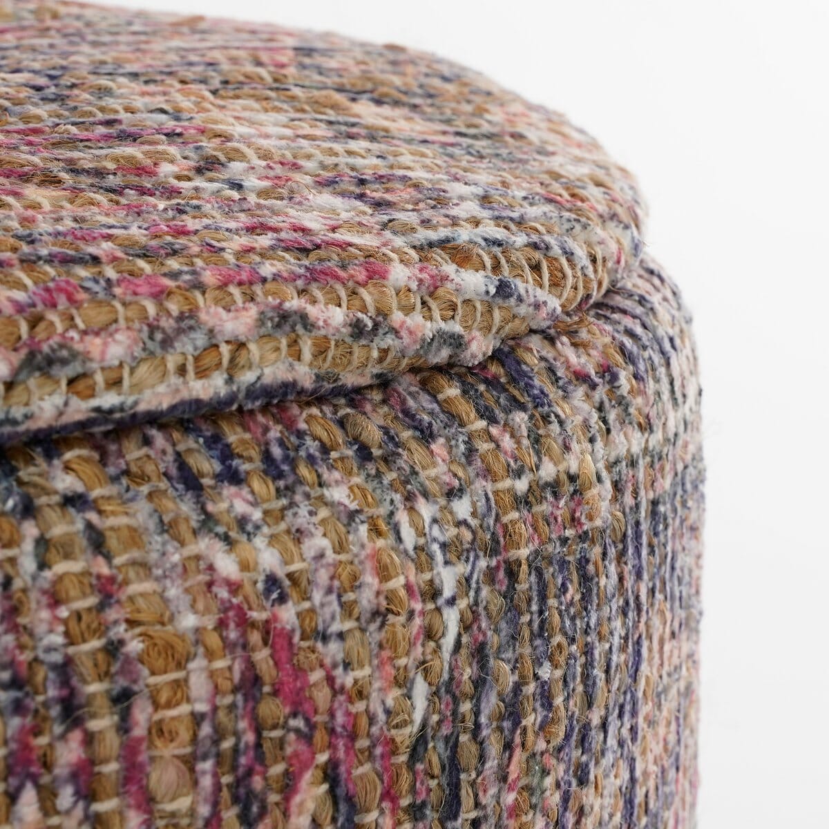 Pouf – H37 x Ø55 cm – Jute – Mehrfarbig In The Mood 