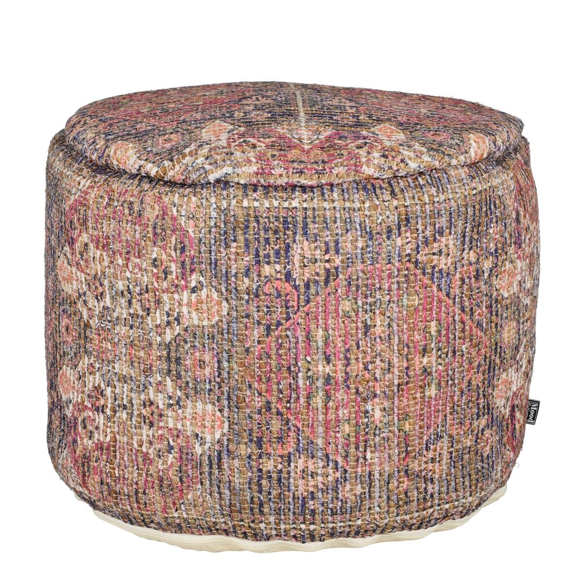 Pouf – H37 x Ø55 cm – Jute – Mehrfarbig In The Mood 