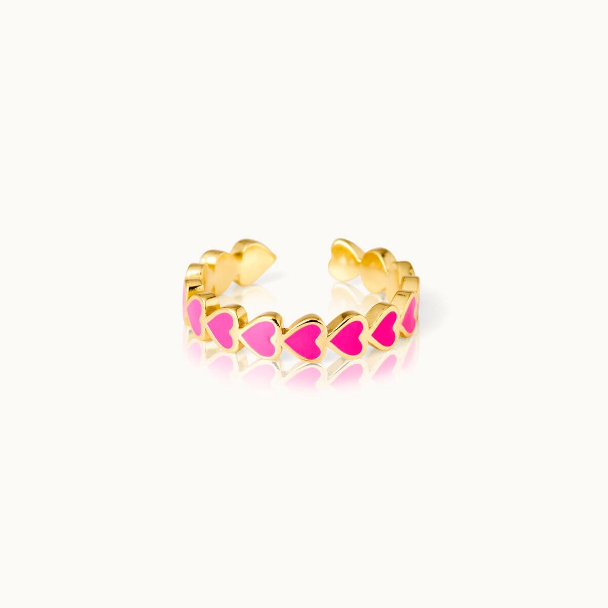 Ring The Heart in Pink Ring by Vivi. 