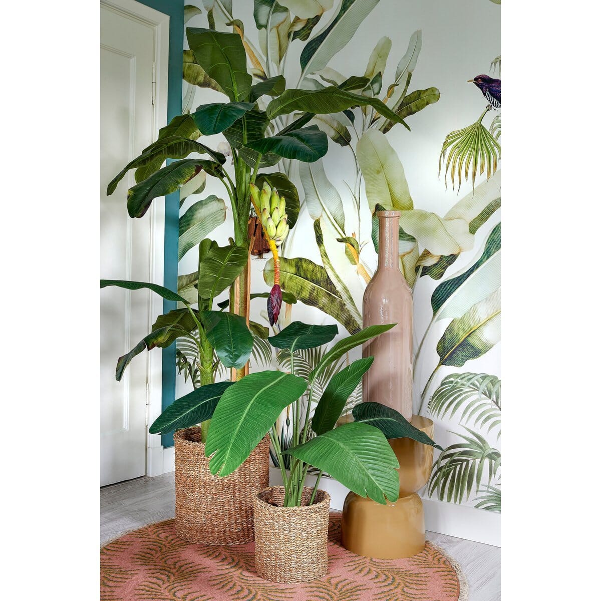 Stage Beistelltisch – H45 x Ø35 cm – Zement – Gelb Mica Decorations 