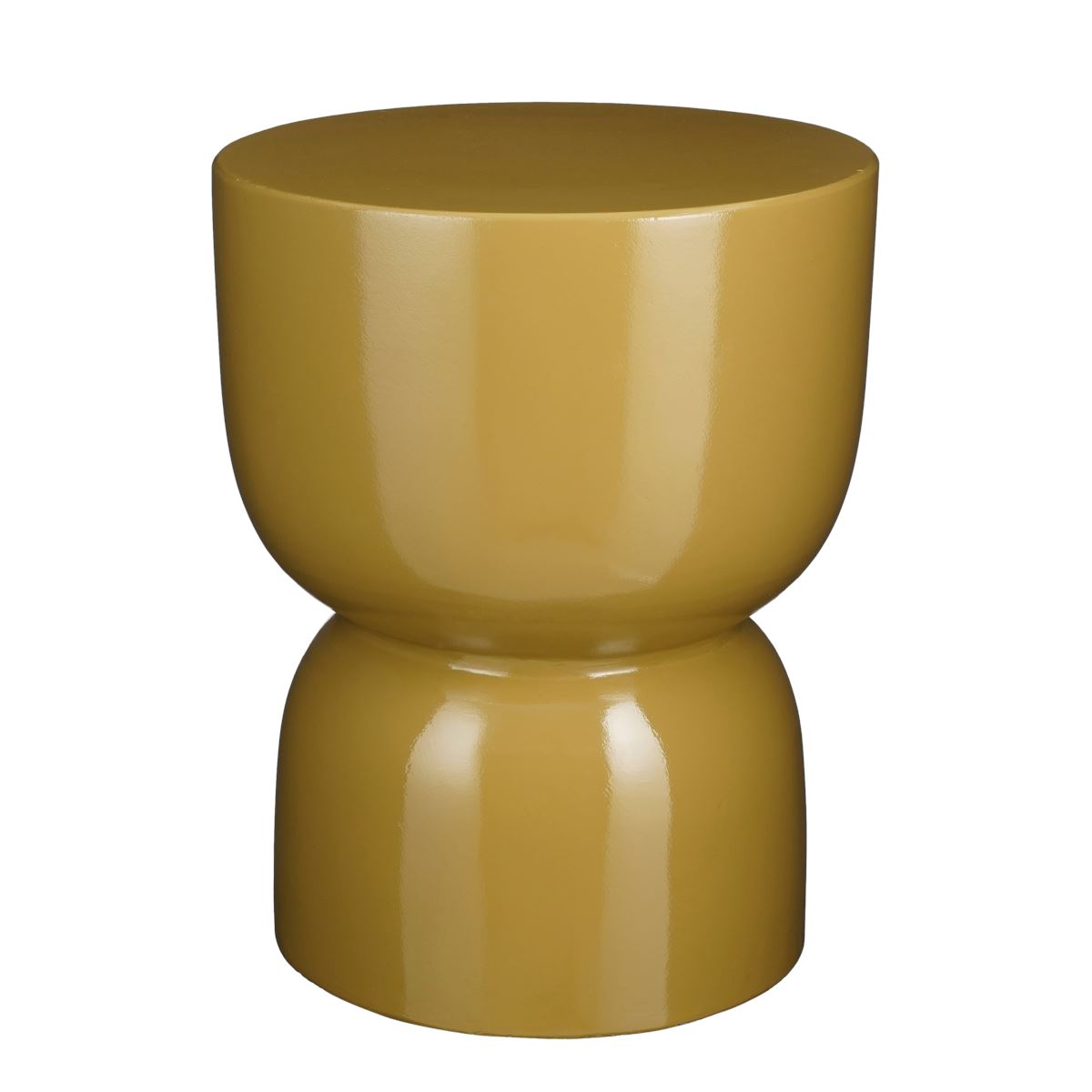 Stage Beistelltisch – H45 x Ø35 cm – Zement – Gelb Mica Decorations 