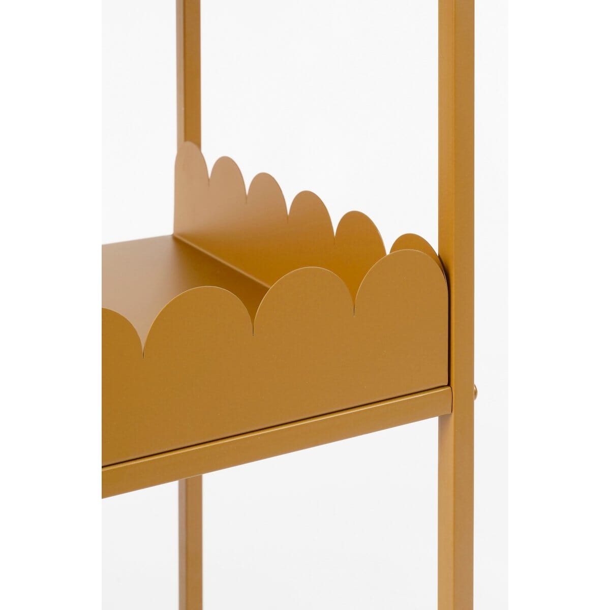 Steffano Pflanzentisch auf Rädern - L69 x B36 x H89 cm - Metall - Hellbraun Mica Decorations 