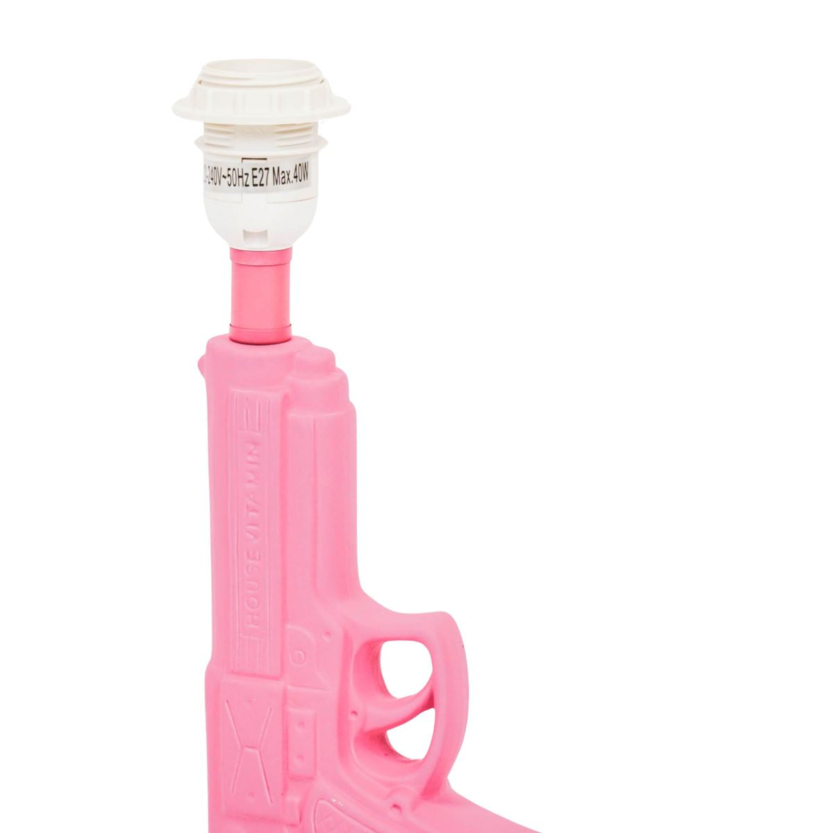 Tischlampe - Gun - Keramik - Neonrosa - E27 - 15x9x32cm Housevitamin 