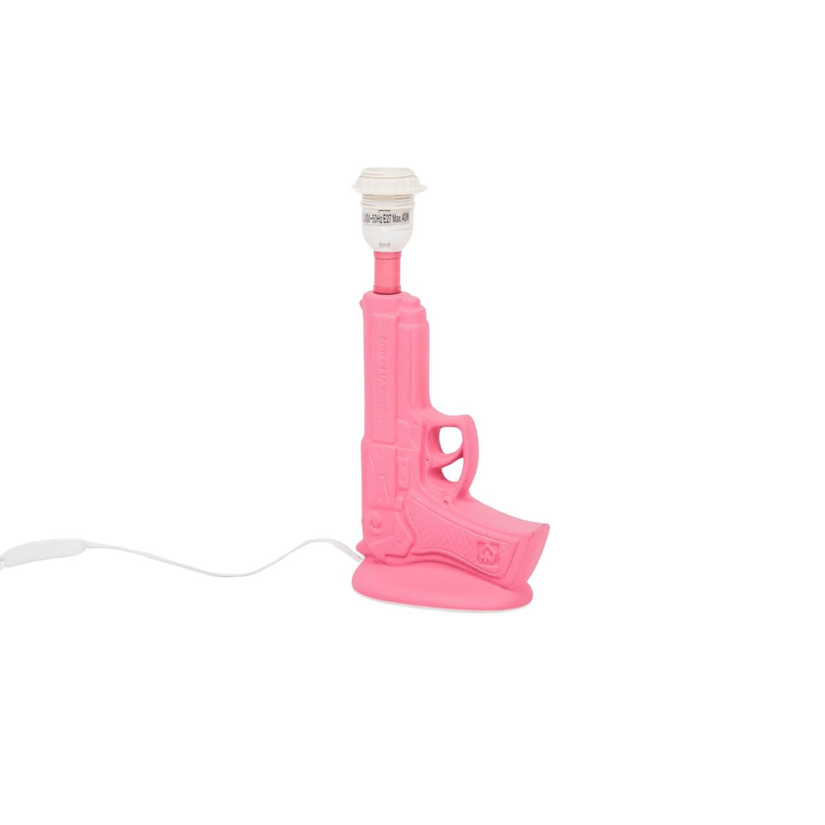 Tischlampe - Gun - Keramik - Neonrosa - E27 - 15x9x32cm Housevitamin 