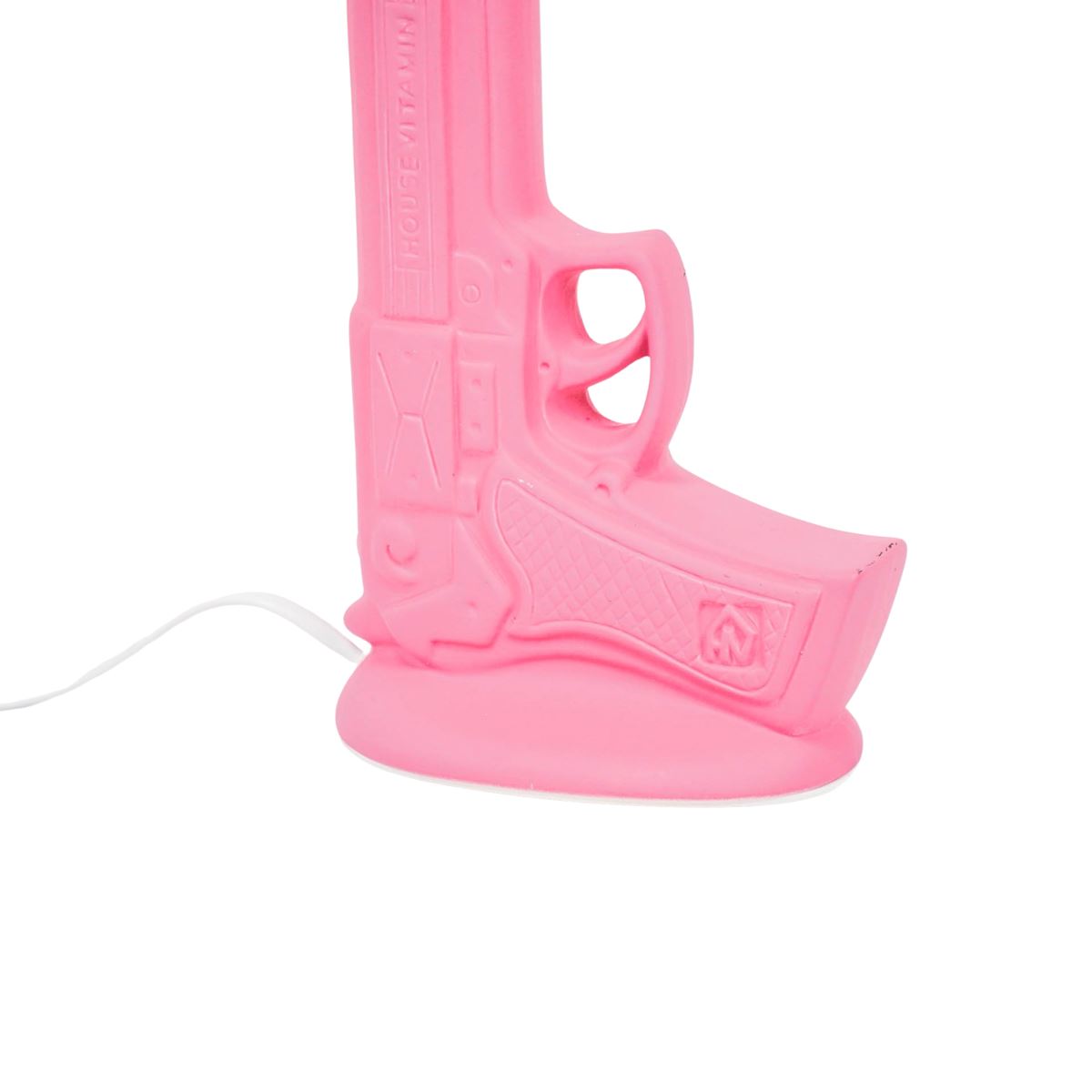 Tischlampe - Gun - Keramik - Neonrosa - E27 - 15x9x32cm Housevitamin 