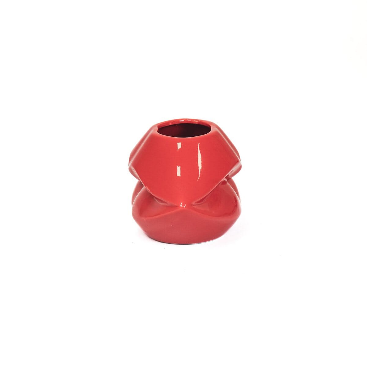 Topf - Lippe - Keramik - Rot - 21x19x11cm Housevitamin 